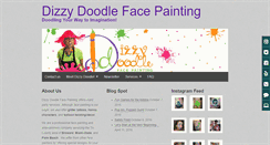 Desktop Screenshot of dizzydoodlefacepainting.com
